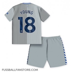 Everton Ashley Young #18 Replik 3rd trikot Kinder 2023-24 Kurzarm (+ Kurze Hosen)
